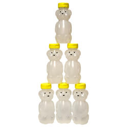Harvest Lane Honey HONEYJAR-8-6 Honey Bear, Plastic, 8-oz., 6-Pk. - Quantity 1