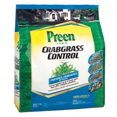 Preen 2464151 Lawn Crabgrass Control, Covers 5,000 sq. ft., 15 Lbs. - Quantity 1
