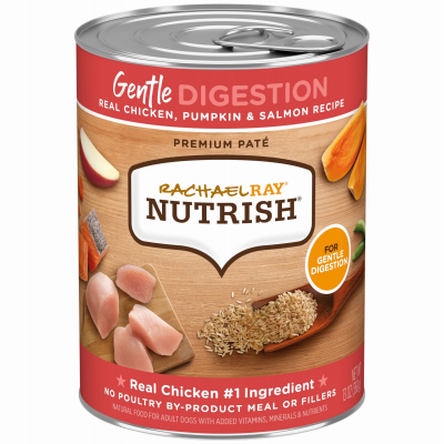 Rachael Ray Nutrish 00071190606723 Gentle Digestion Canned Dog Food, Real Chicken, Pumpkin & Salmon Recipe - Quantity 12