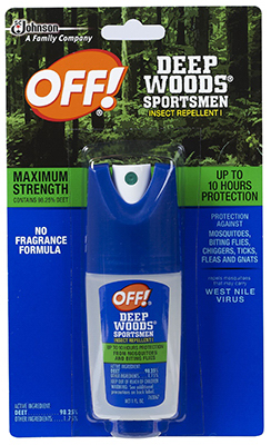 Off! 01849 Sportsmen Deep Woods Insect Repellent,1 oz. - Quantity 12