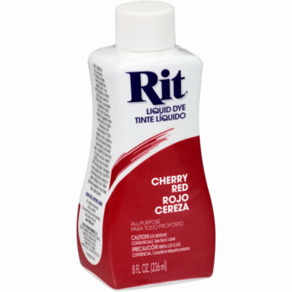 Rit 88230 Liquid Fabric Dye, Cherry Red, 8-oz. - Quantity 3