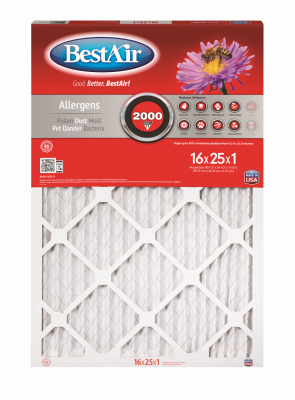 BestAir B1-1625-11-6 16x25 x 1 In. MERV 11 Furnace Filter