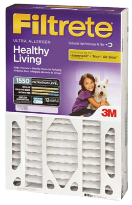 3M Filtrete NDP01-4IN-4 16x25 x 4 In. Pleated Air Filter, Ultra Allergen Reduction, Purple, 3 Months