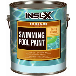 Insl-x RP2720092-01 Swimming Pool Paint, Rubber Based, Black Satin, Gallon - Quantity 2