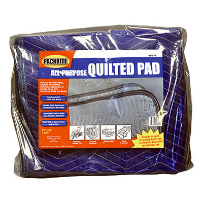Packer One SS-316 Quilted Moving Blanket, All-Weather, 54 x 80 In.