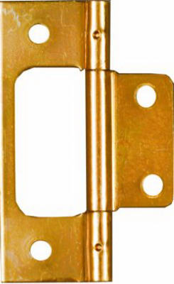 National Mfg. N146-951 2-Pk., 3-In. Dull Brass Non-Mortise Hinges - Quantity 1
