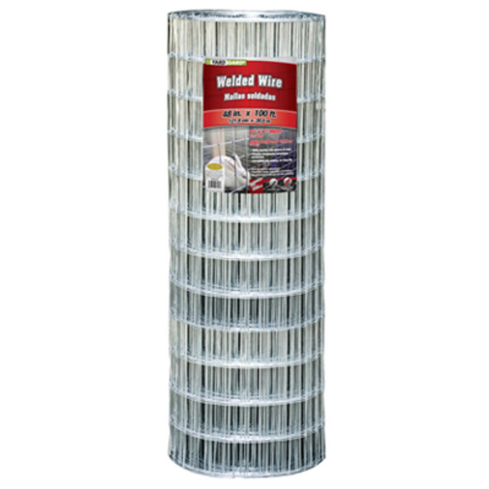 Midwest Air Technologies 308322A Galvanized Welded Wire Fence, 4 x 2-In. Mesh, 12.5-Ga., 48-In. x 100-Ft. - Quantity 1