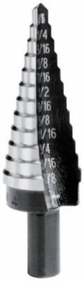 Irwin 10235 UniBit #5 Step Drill Bit, 1/4 to 1-3/8 In. - Quantity 1