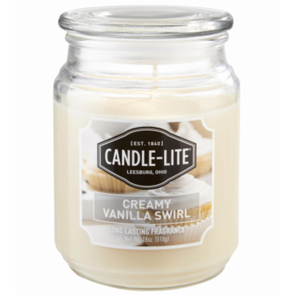 Everyday Essentials 3297553 Scented Wax Candle Jar, Creamy Vanilla Swirl, 18-oz. - Quantity 2