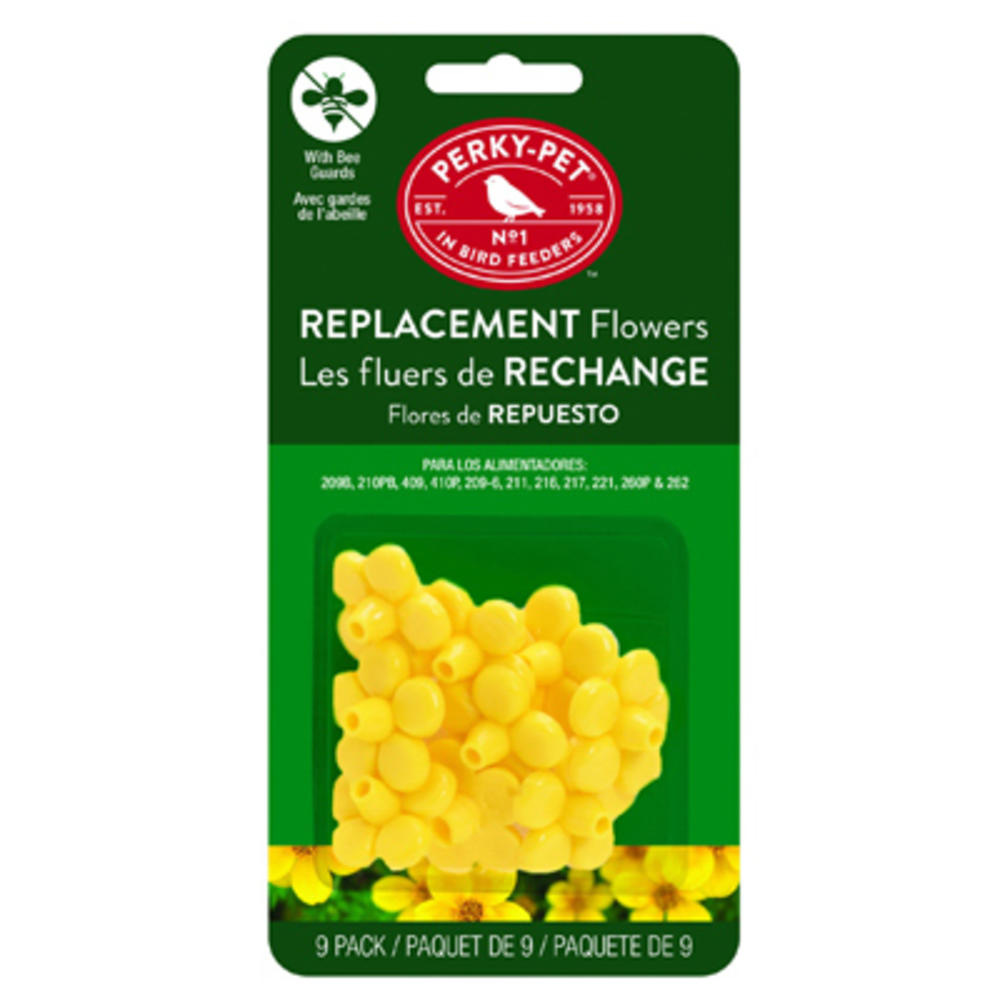 WOODSTREAM CORP 202FB 9-Pack Replacement Yellow Feeder Flowers - Quantity 12