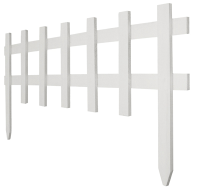 GREENES FENCE CO RC 75W White Deluxe Cape Cod Picket Fence, 18-In. x 3-Ft. - Quantity 1