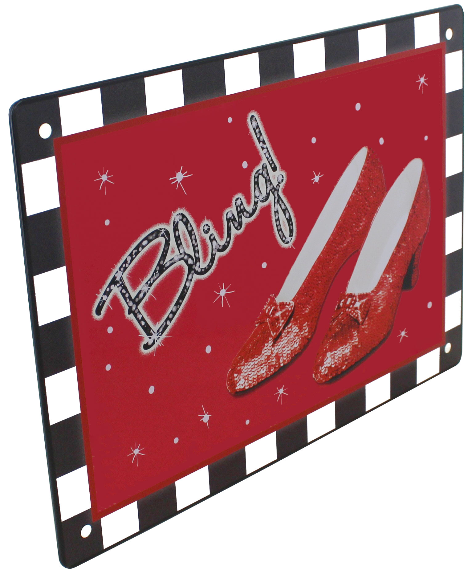 Westland Wizard Of Oz Ruby Slippers Bling Tin Sign