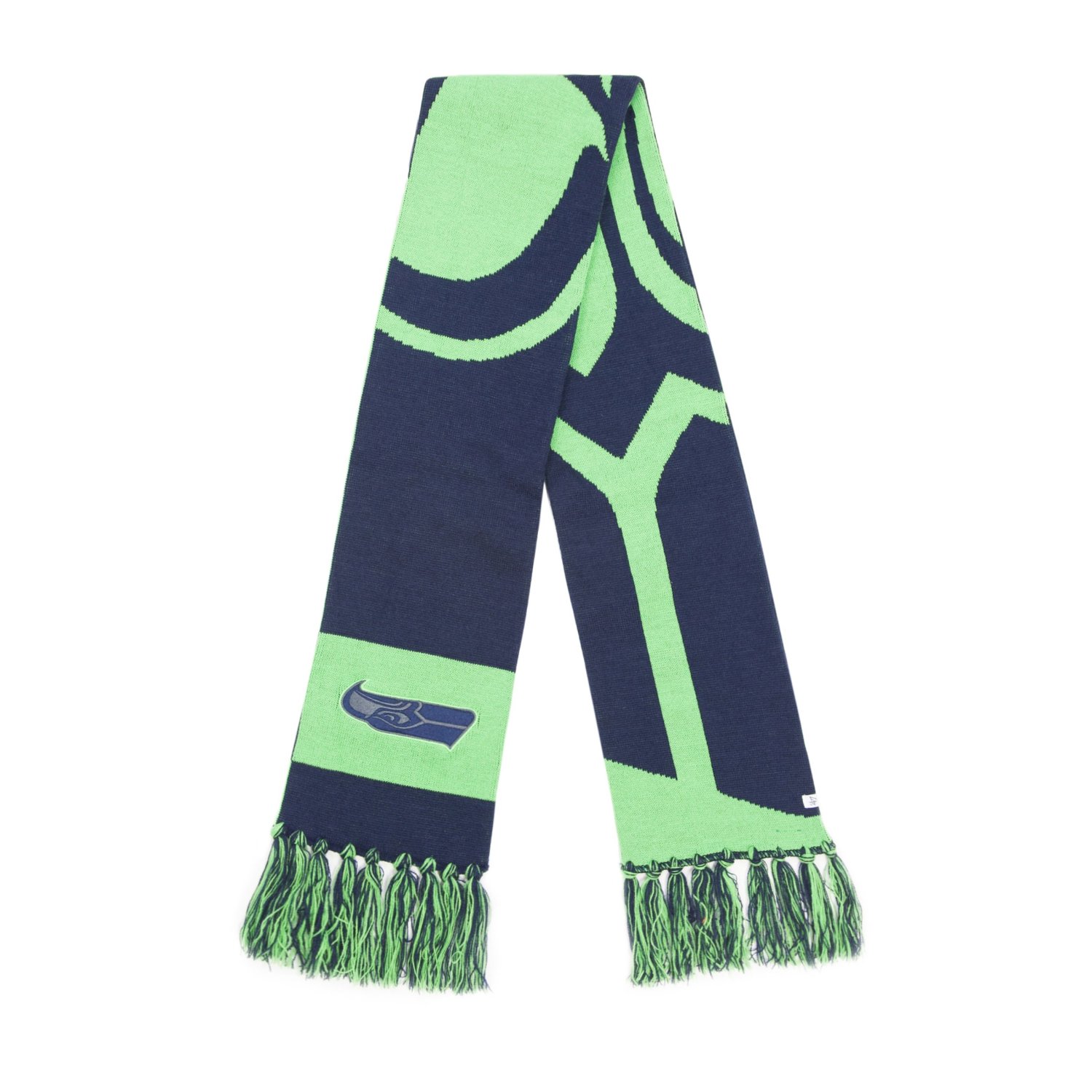 '47 Brand Seattle Seahawks Embroidered Jacquard Graphic Knit Scarf by '47