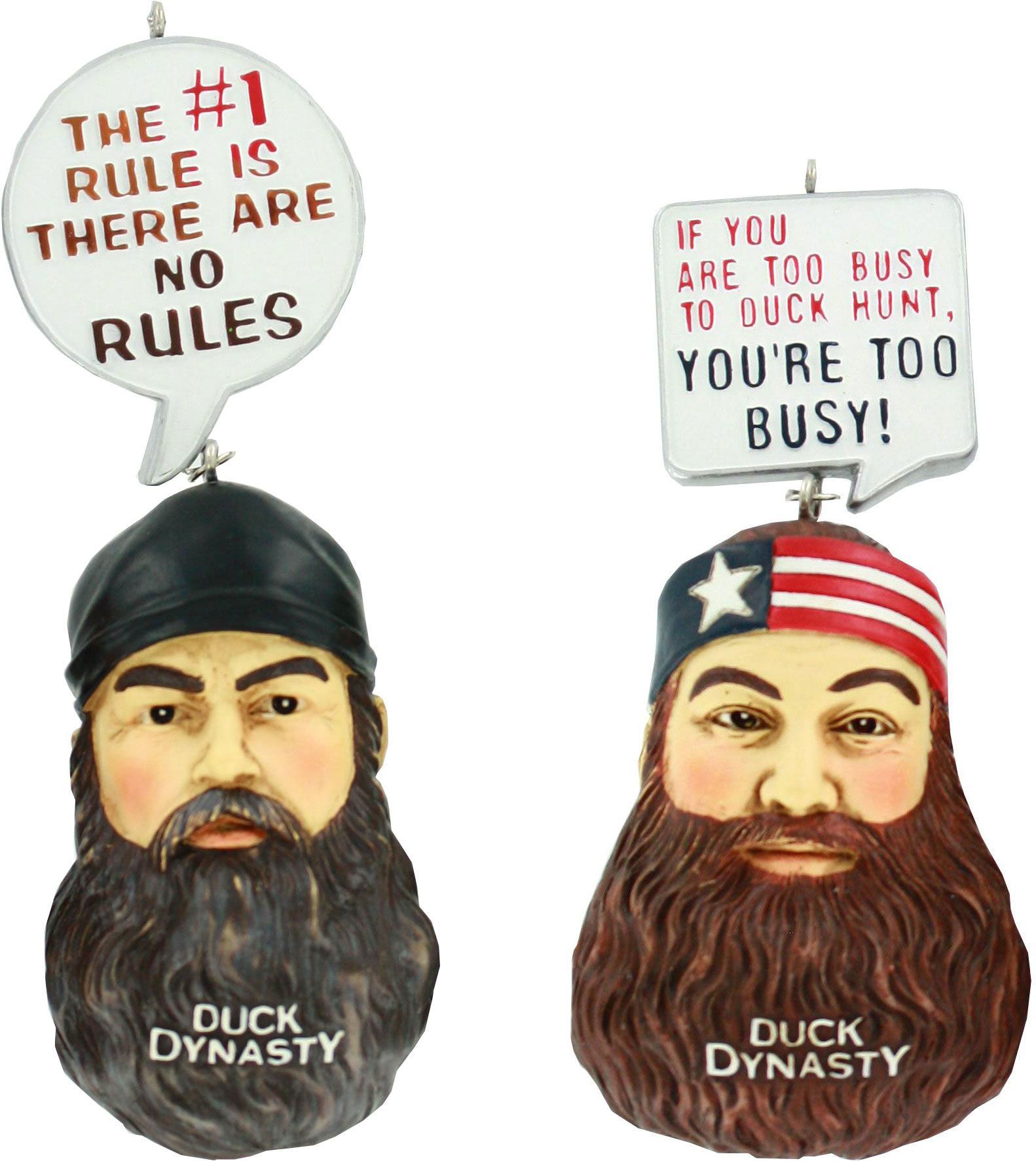 GREAT IDEAS LLC Duck Dynasty Ornament Set - Jase & Willie