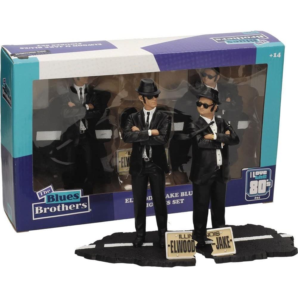 SD Toys The Blues Brothers Jake and Elwood 7-Inch Movie Icons Statue Set