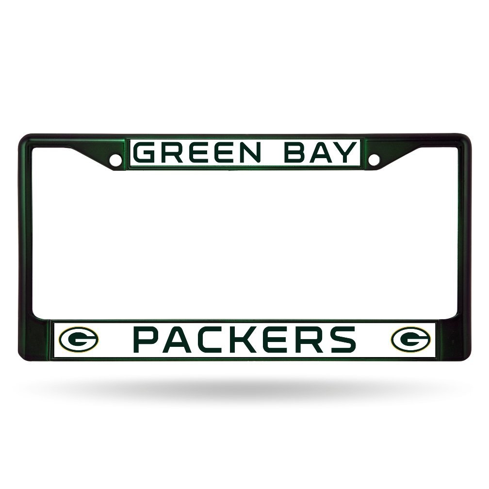 Rico Green Bay Packers Chrome Frame, Green, 15 x 8"