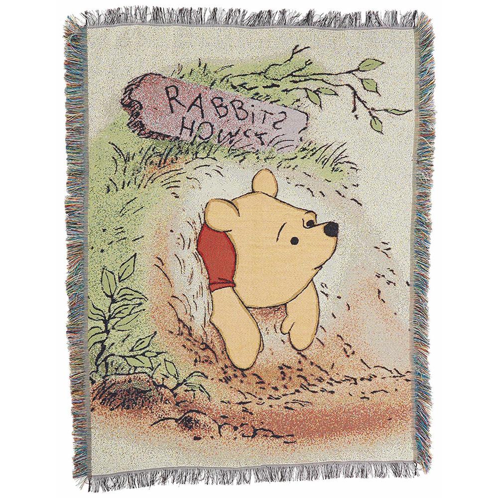 The Northwest Group Winnie The Pooh, "Vintage Pooh" Woven Tapestry Throw Blanket