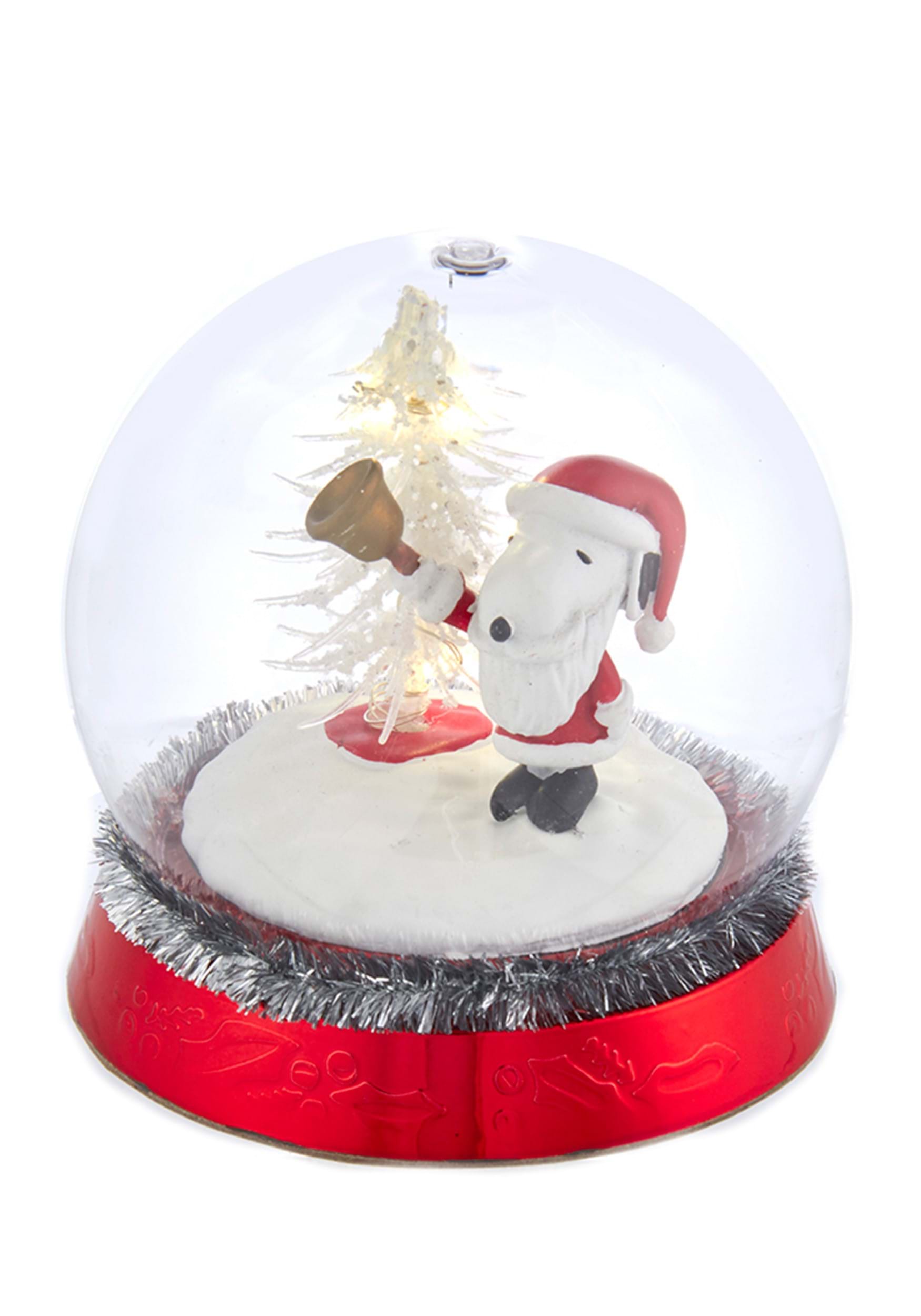 Kurt S. Adler Peanuts Battery-Operated LED Snoopy With Christmas Tree Table Piece