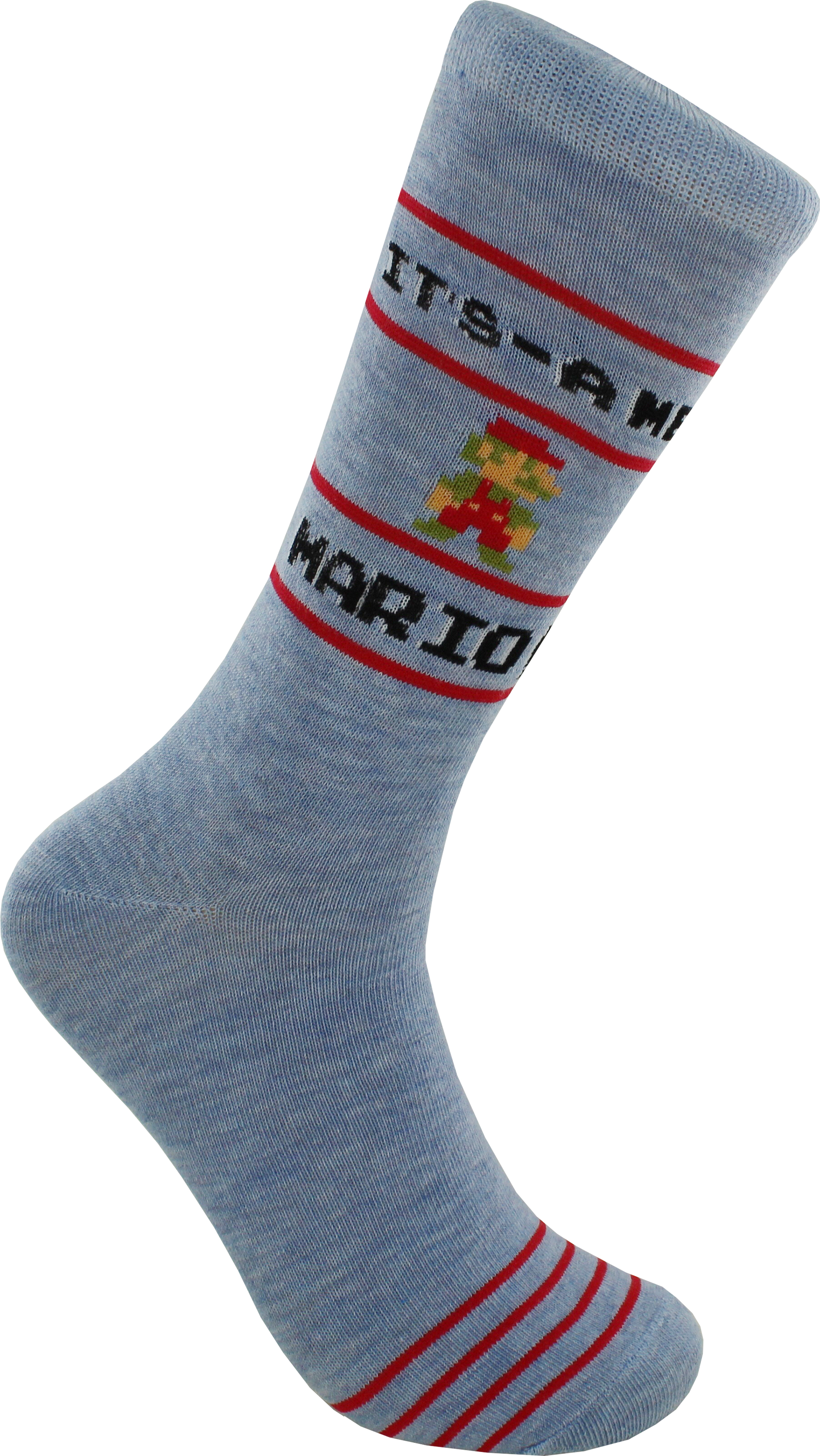 High Point Design Nintendo It's a-me, Mario! Men's Crew Socks, 2-Pack, Shoe Size 6.5-12