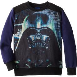 Mad Engine Star Wars Bad Dad Little Boys' Sublimated Mesh Crew Neck Sweatshirt