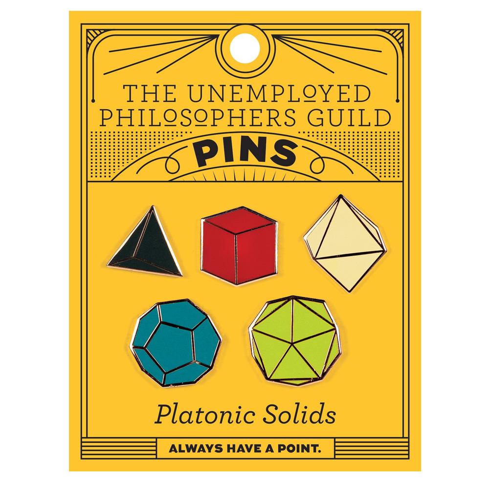 Unemployed Philosophers Guild Platonic Solids Pin Set