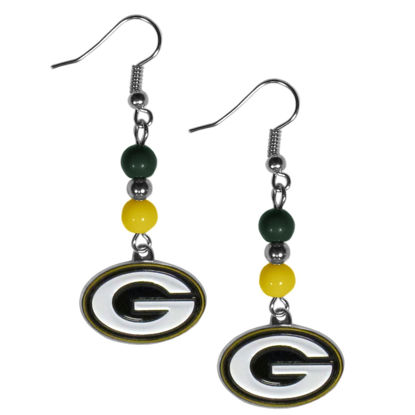 Siskiyou Sports Green Bay Packers Bead Dangle Earrings