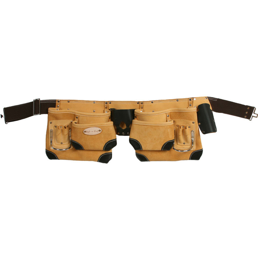 Style N Craft 93428 - 10 Pocket Carpenter's Tool Belt in Top Grain Leather