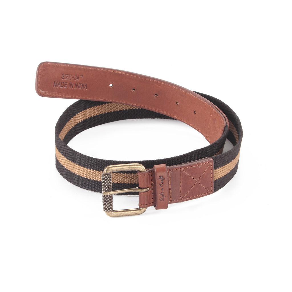 Style N Craft 390343-42 - One and a Half Inch Belt in Leather/Webbing Combination