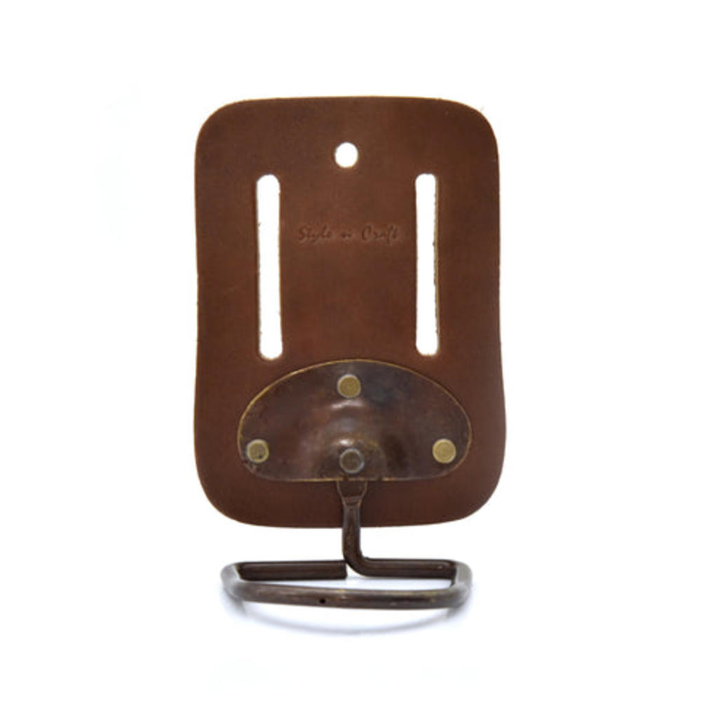Style N Craft 98007 - Swivel Hammer Holder in Dark Tan Heavy Top Grain Leather