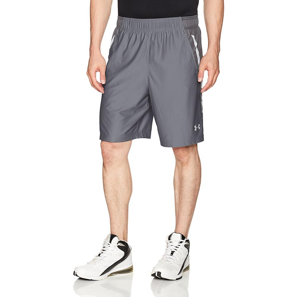 Under Armour Mens Short Court Basketball Shorts 9 Graphite
