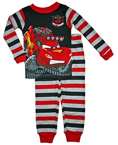 Disney Cars Little Boys 3T-5T Long Sleeve Cotton Pajama Set (4T)