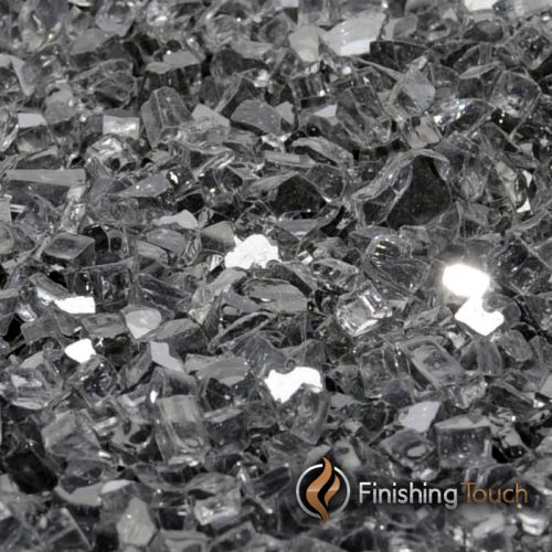 Finishing Touch Products 8 Pound Bag of 1/2" Gunmetal Gray Fireglass