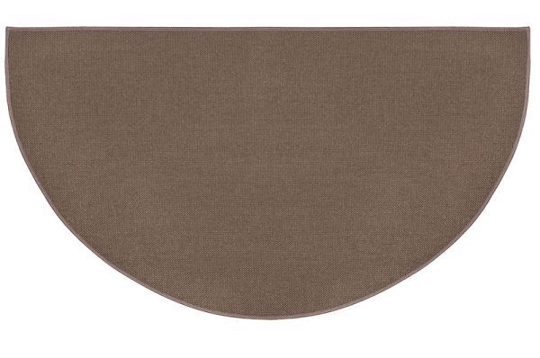 Good Of The Woods Guardian 48" x 27" Half Round Hearth Rug - Brown