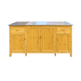 Leisure Season Buffet Server With Cooler Compartment Leisure Season Buffet Server With, Patio Buffet Server With Cooler Compartment