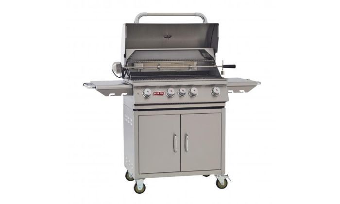 Bull Outdoor Products 30 Inch Bull BBQ Outdoor Angus 4-Burner Stainless Steel Propane Grill