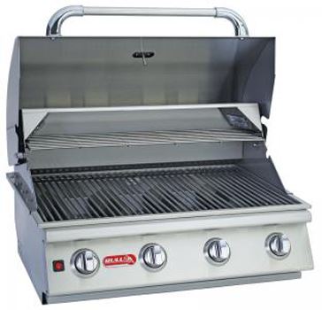 Bull Outdoor Products 30 Inch Stainless Steel Lonestar Select 4-Burner Barbecue Grill Natural Gas