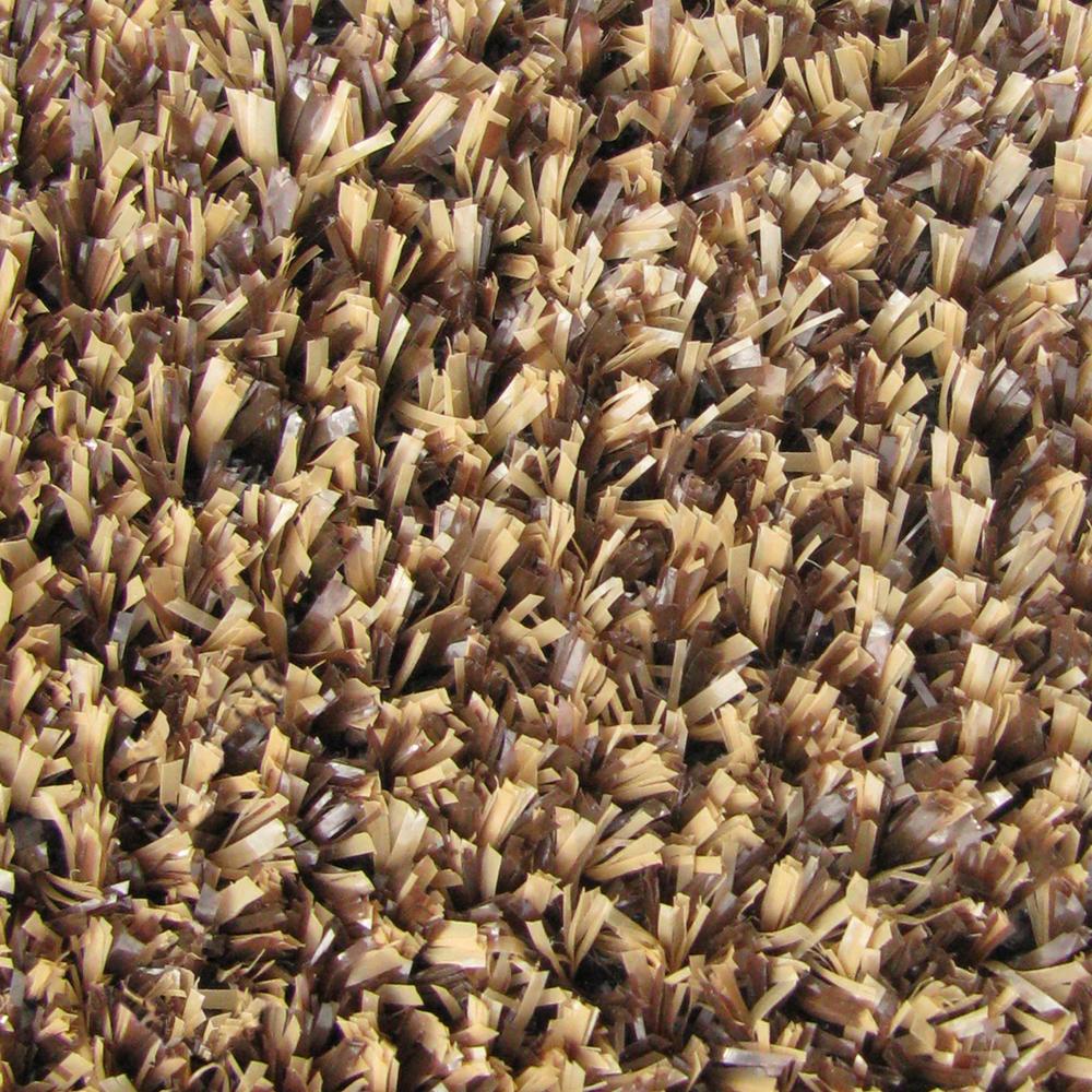 House, Home and More Outdoor Artificial Event Turf with Marine Backing - Brown/Tan - 6' x 60'