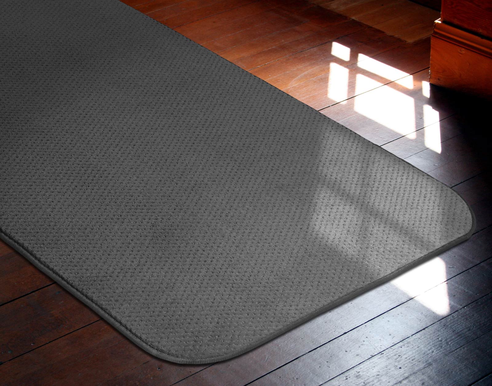 House, Home and More Skid-resistant Carpet Runner - Gray - 8 Ft. X 36 In.