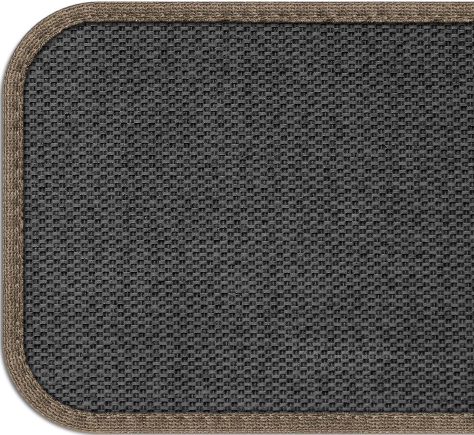 House, Home and More Set of 15 Skid-resistant Carpet Stair Treads - Pebble Beige - 8 In. X 30 In.