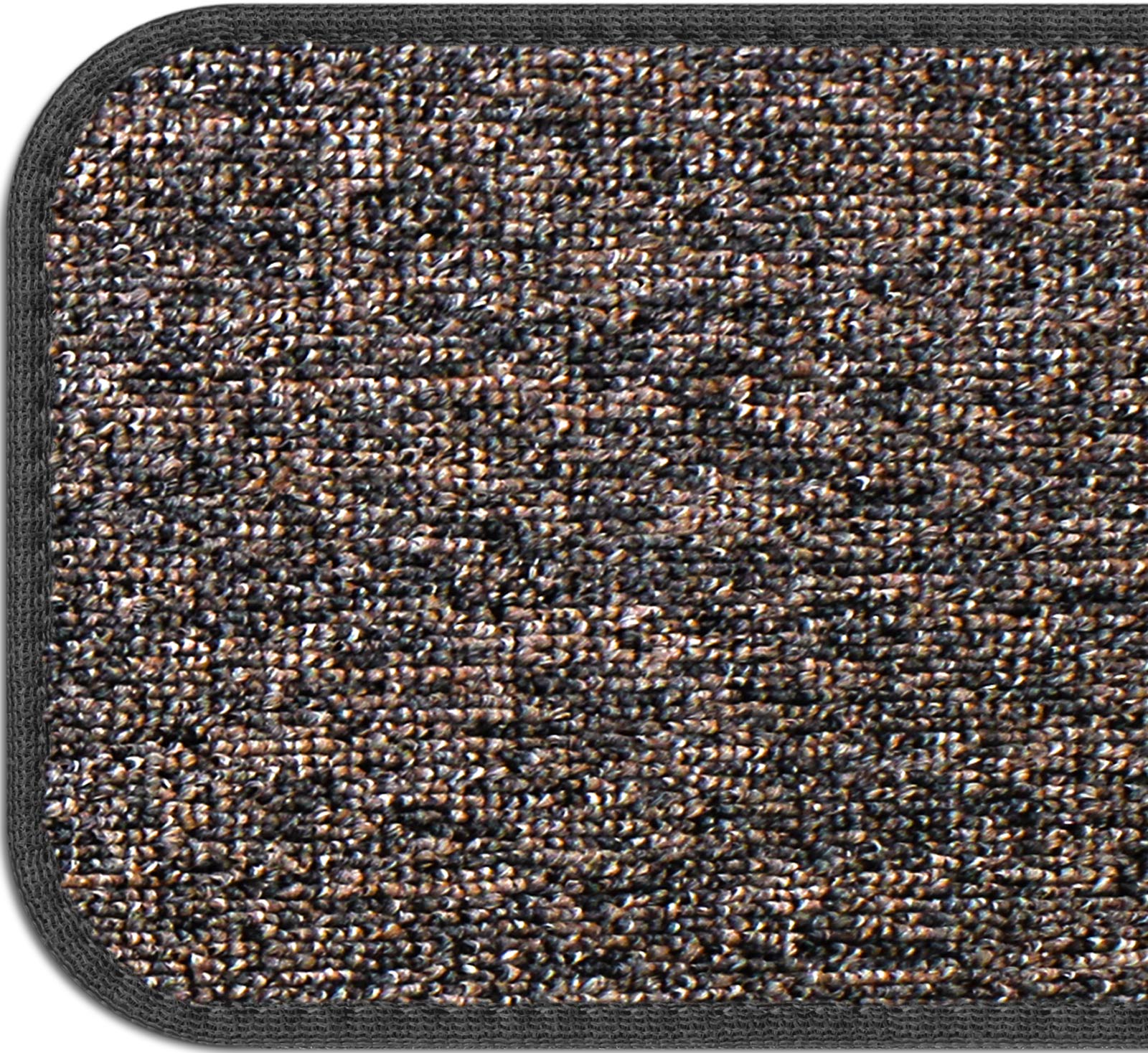 House, Home and More Set of 15 Skid-resistant Carpet Stair Treads - Pebble Gray - 8 In. X 30 In.