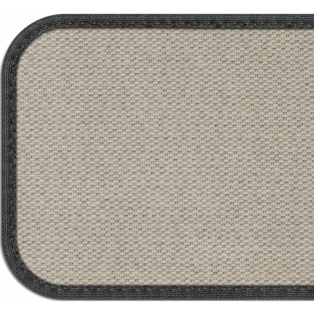 House, Home and More Set of 15 Skid-resistant Carpet Stair Treads - Pebble Gray - 8 In. X 30 In.