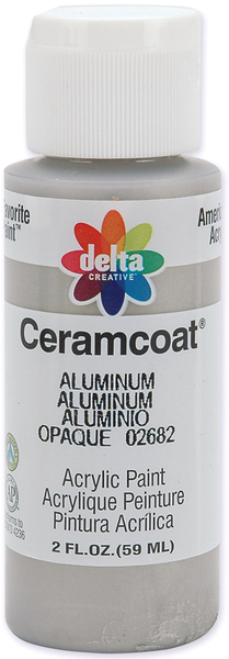 Delta Ceramcoat Gleams Acrylic Paint 2 Ounces-Aluminum