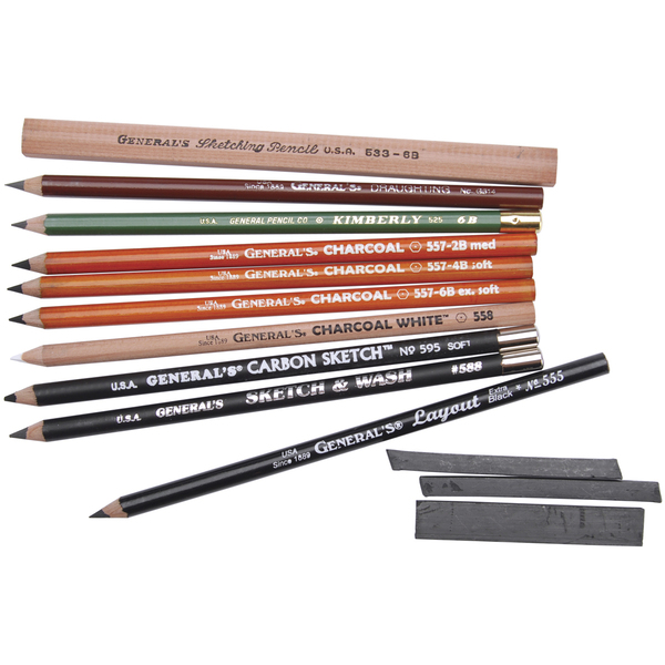 General S Classic Drawing Sketching Kit 12 Pieces