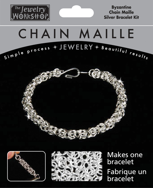 DSD Chain Maille Jewelry Kit-Byzantine Bracelet-Silver