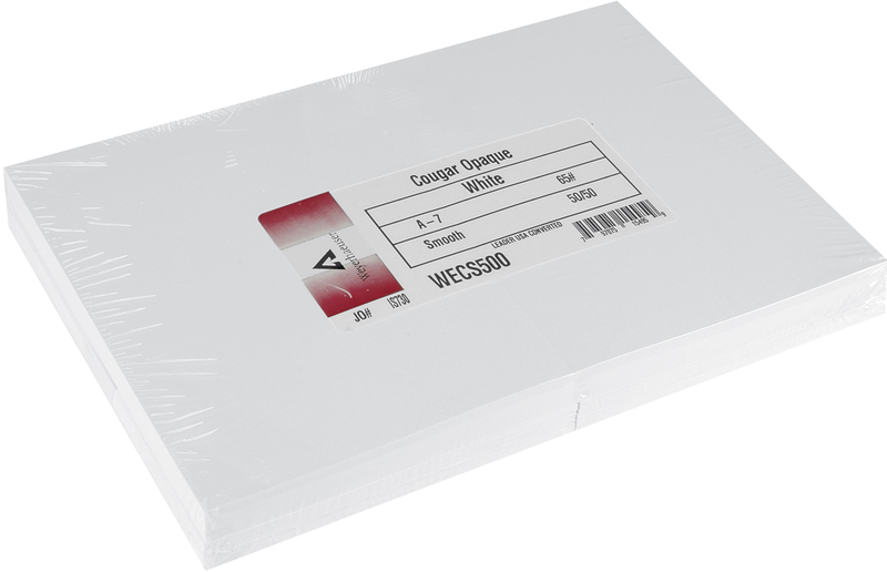 Leader Paper Products Greeting Cards & Envelopes 5"X7" 50 Sets/Pkg-White