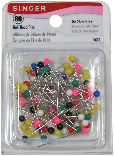 Singer Ball Head Pins-Size 20 80/Pkg