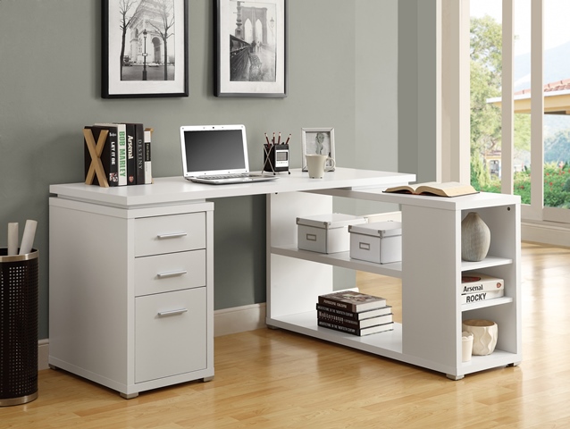 Monarch Specialties I 7023 White Hollow Core Left Or Right Facing Monarch Specialties I 7023 White Hollow Core Left Or Right Facing Corner Desk