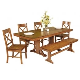 Walker Edison Furniture Co C60w2ab 6 Piece Solid Wood Walker Edison Furniture Co C60w2ab 6 Piece Solid Wood Dining Set Antique Brown