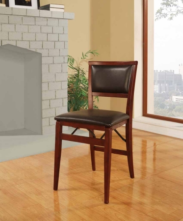 Linon Home Decor Products Inc 01821esp 02 As U Linon Home Decor Products Inc 01821esp 02 As U Keira Pad Folding Chair Espresso Pack Of 2
