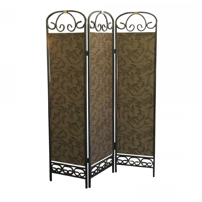 Room Dividers Parions Kmart Ore International 70 Tall 3 Panel Screen Room Divider Vine Pattern Design